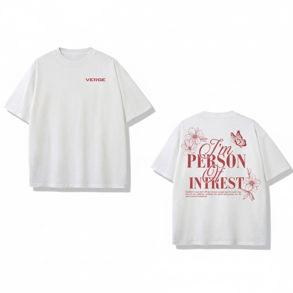 Verge “Person of Interest” Graphic T-Shirt – White