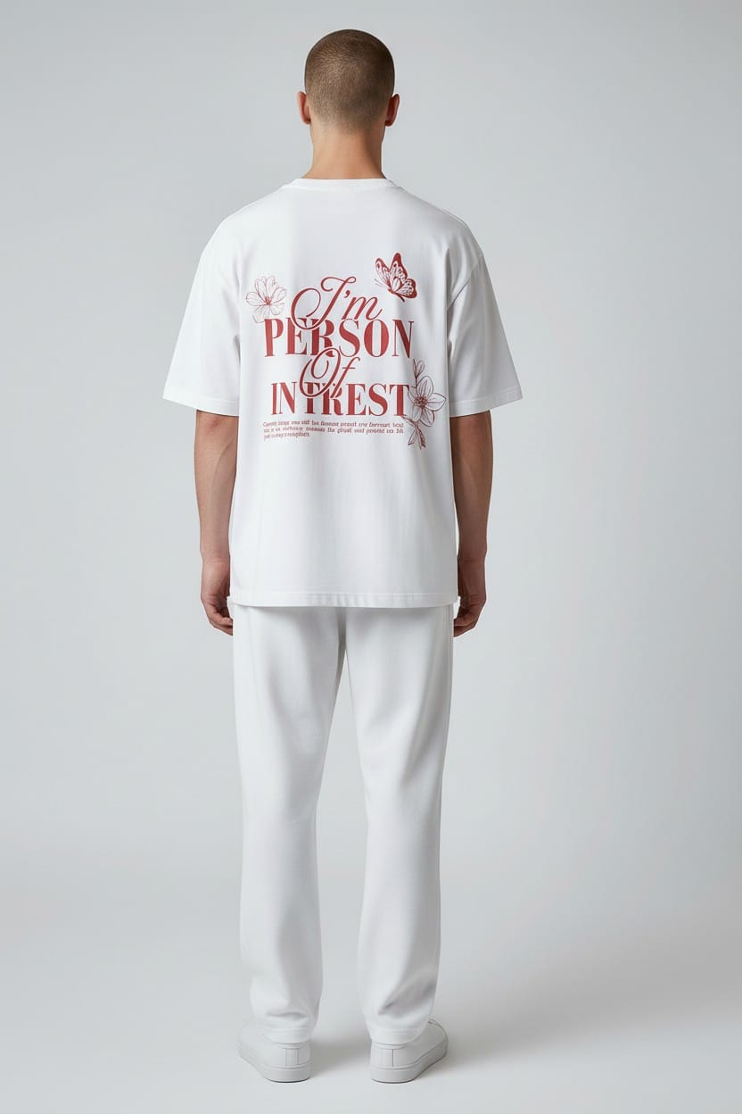 Verge “Person of Interest” Graphic T-Shirt – White